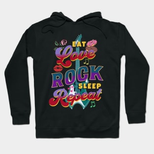 Eat Love Rock Sleep Repeat Hoodie